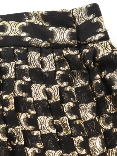 Pre-owned Celine 2010s Triomphe-pattern Midi Skirt