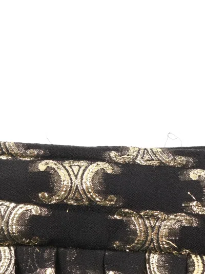 Pre-owned Celine 2010s Triomphe-pattern Midi Skirt