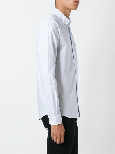 Shop Ami Alexandre Mattiussi Button Down Shirt In Blue