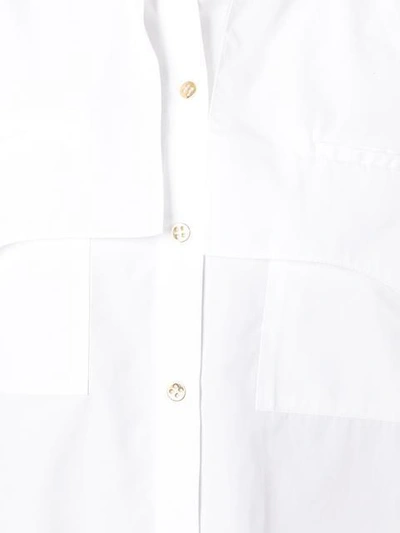 Shop Maison Rabih Kayrouz Layered Detailing Shirt - White