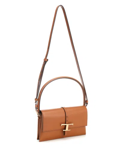 Tod's T Timeless Handbags Brown