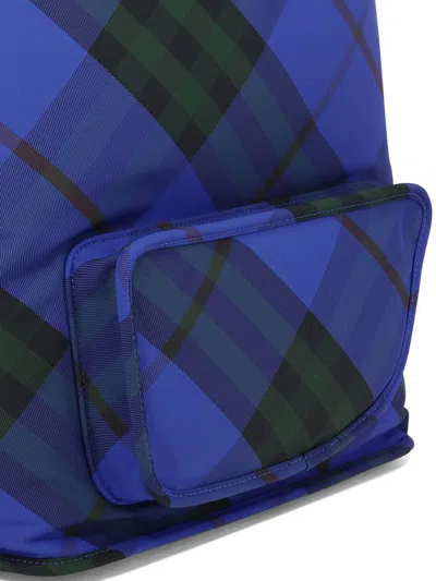 Burberry Straps Adjustables Checkered Pattern Front Pocket Handle