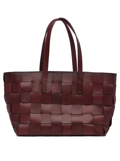 Dragon Diffusion Box Weave Basket 4cm Straps 35x24x16 Cm Shoulder Bags Bordeaux
