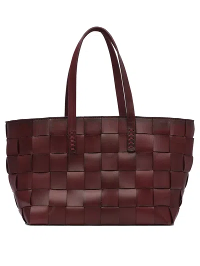 Dragon Diffusion Box Weave Basket 4cm Straps 35x24x16 Cm Shoulder Bags Bordeaux