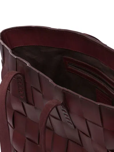 Dragon Diffusion Box Weave Basket 4cm Straps 35x24x16 Cm Shoulder Bags Bordeaux