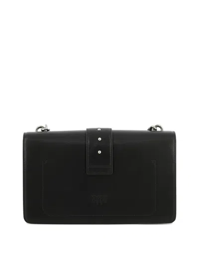 Pinko Rectangular Chain Strap Shoulder Bag With Metal Hardware And Front Embellishment