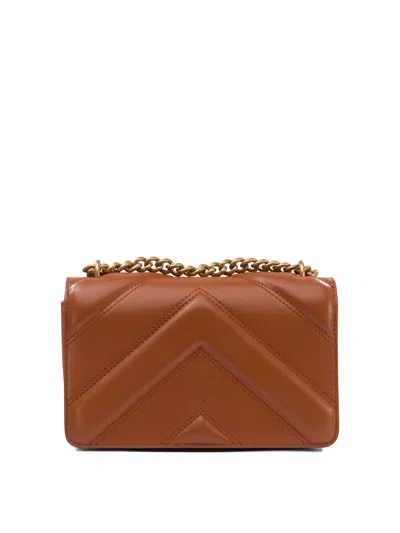 Pinko Crossbody Bags Brown