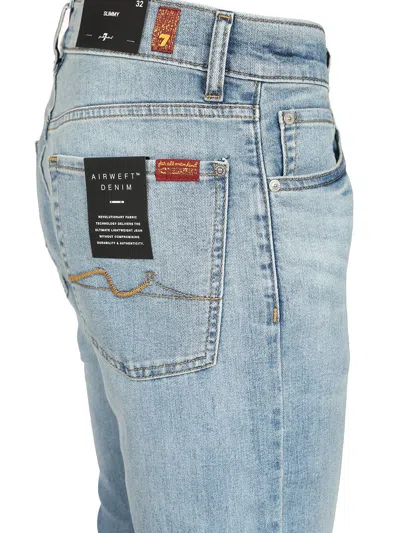 7 FOR ALL MANKIND WALKING HOURS JEANS LIGHT BLUE 