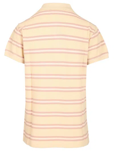 Maison Kitsuné Polo With Multi Stripes Motif Polo Shirt Multicolor