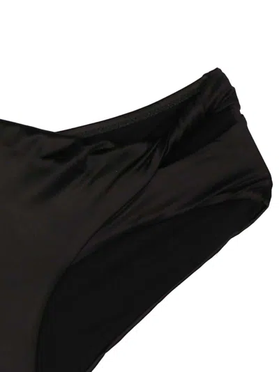 Versace Bikini Briefs With Knot Beachwear Black