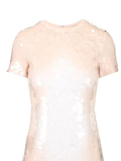 Sportmax Long Dress With Sequins Dresses Rose