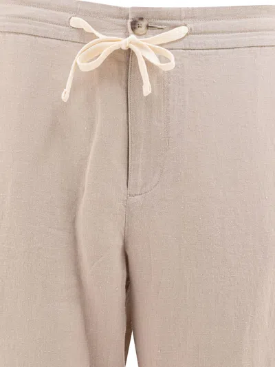 Vince Tailored Trousers With Back Pockets And Button Detail