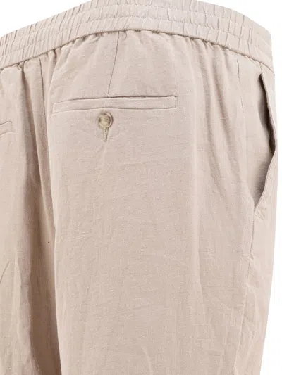 Vince Tailored Trousers With Back Pockets And Button Detail