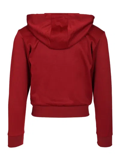 Adidas Originals Adidas By Wales Bonner Bordeaux Hooded Sweatshirt In Cotton Blend In Red