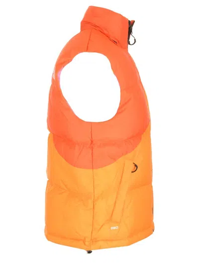 The North Face Color-block Down Vest With Removable Hood