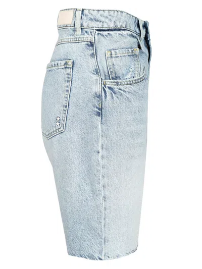 Icon Denim Lea Shorts In Blue