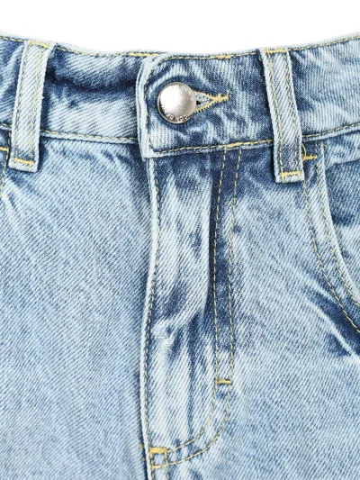 Icon Denim Lea Shorts In Blue