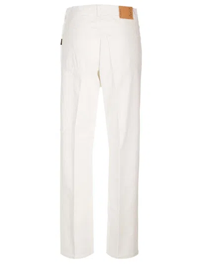 Haikure Korea High Waist Straight Leg Jeans In White