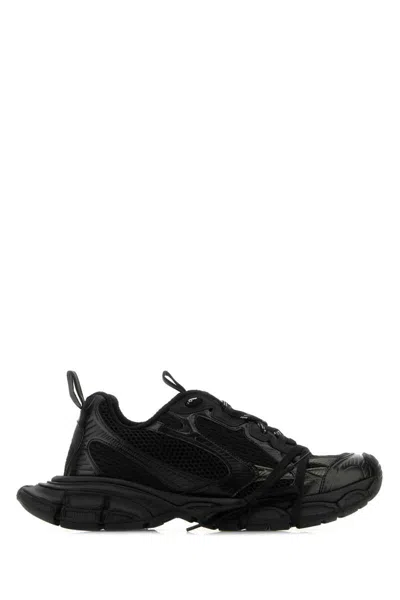Balenciaga Black Mesh And Rubber Circuit Sneakers