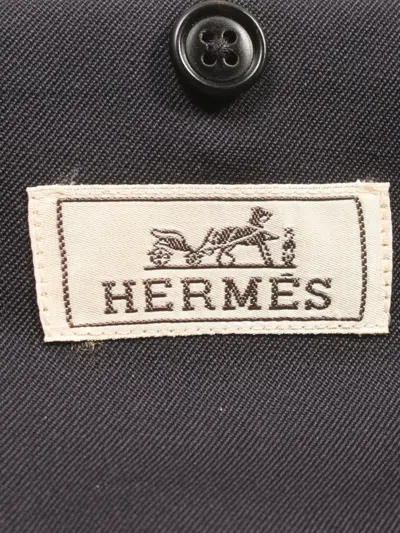 Pre-owned Hermes 2010s Wool Jacket In Blue