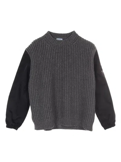 Pre-owned Prada 2010s Wool-cashmere Sweater In Gray