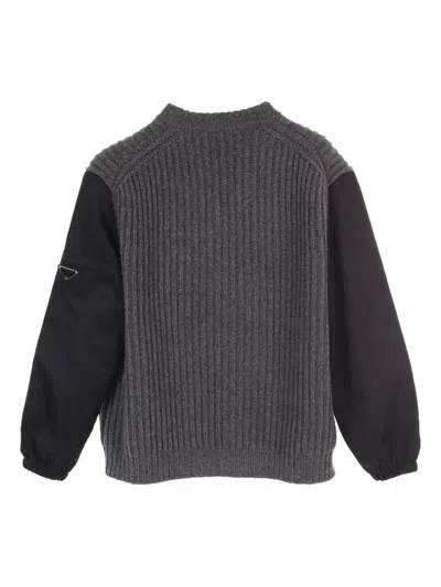 Pre-owned Prada 2010s Wool-cashmere Sweater In Gray