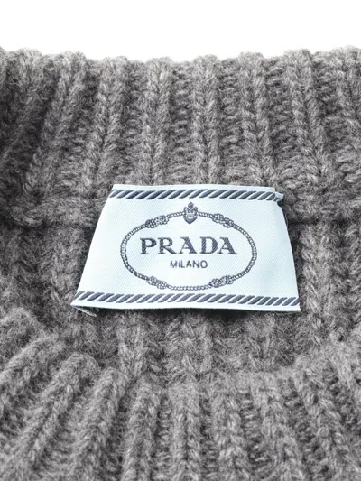 Pre-owned Prada 2010s Wool-cashmere Sweater In Gray
