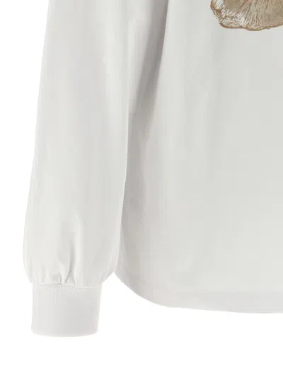 Ganni Oversized Printed Organic And Recycled Cotton-jersey Sweatshirt In Neutral