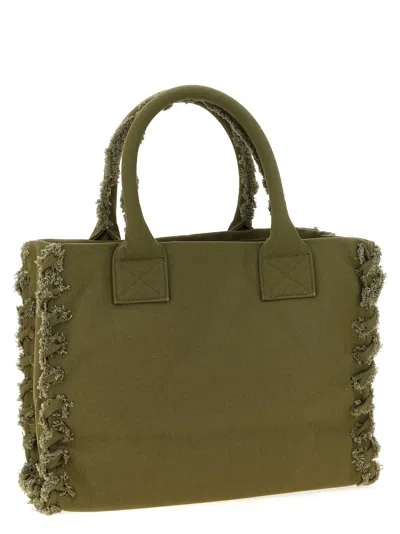 Pinko Medium Beach Shopping Bag In Green