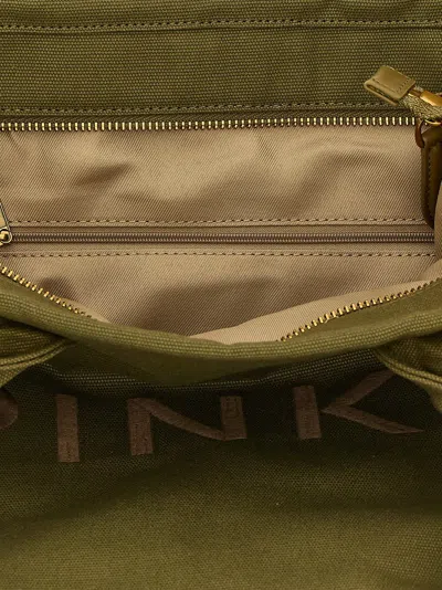 Pinko Medium Beach Shopping Bag In Green