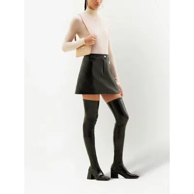 Courrèges Courreges Re Edition Faux Leather Mini Skirt