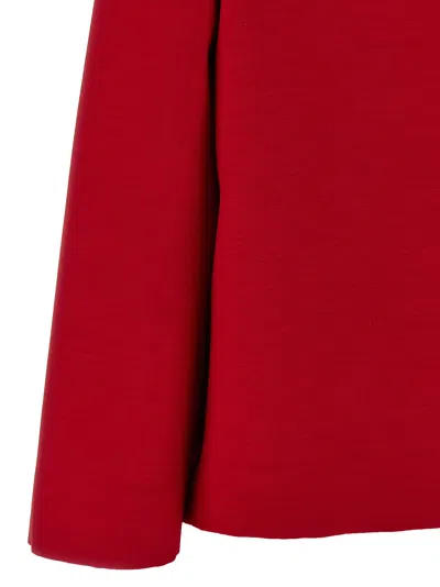 Valentino Womens Paris Heart-button Relaxed-fit Wool And Silk Jacket