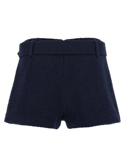 Self-portrait Navy Boucle Culotte Skirt