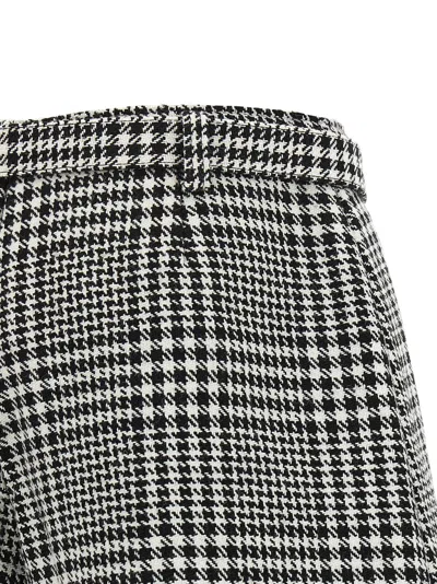 Self-portrait Mini Skirt With Houndstooth Pattern