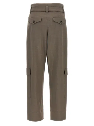 Brunello Cucinelli Wide-leg Cargo Pants With Removable Belt