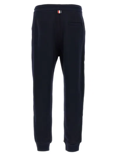 Thom Browne Tapered Grosgrain-trimmed Loopback Cotton-jersey Sweatpants