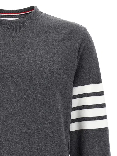 Thom Browne Classic Loopback 4-bar Sweatshirt Gray