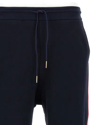 Thom Browne Tapered Grosgrain-trimmed Loopback Cotton-jersey Sweatpants