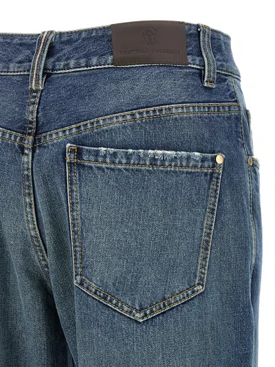 Brunello Cucinelli Contemporary Loose Jeans Blue