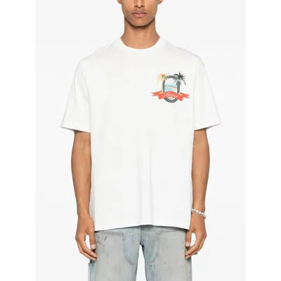 Amiri White Crewneck Printed T-shirt In White