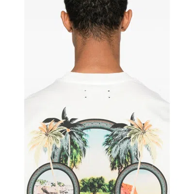 Amiri White Crewneck Printed T-shirt In White