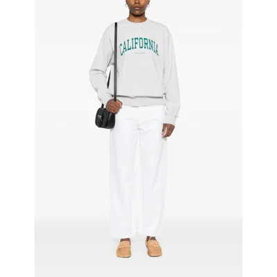 Agolde 'luna' White Jeans With Logo Patch On The Rear And Fringed Hem