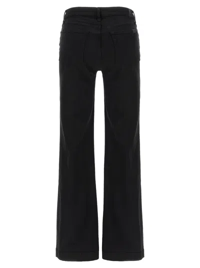 7 For All Mankind Tailorless Dojo Jeans With Front And Back Pockets In Black