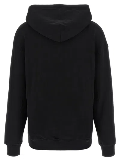 Diesel Hooded Knitwear With Drawstring And Ribbed Cuffs In Black