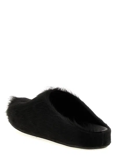 Marni Long-hair Calfskin Fussbett Sabot