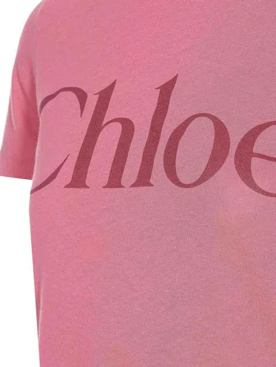 Chloé Pink Cotton Jersey T-shirt