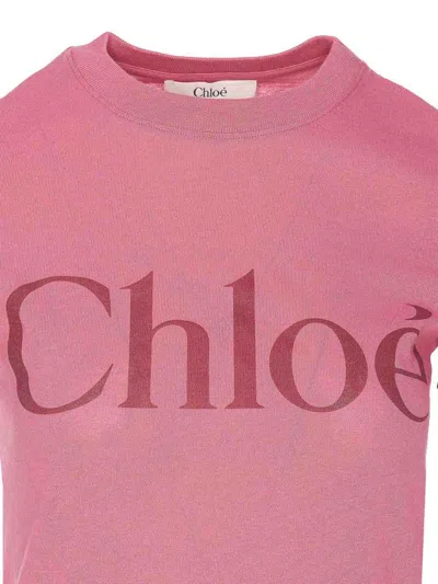 Chloé Pink Cotton Jersey T-shirt