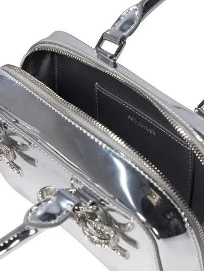 Shop Self-portrait Handbags Silver