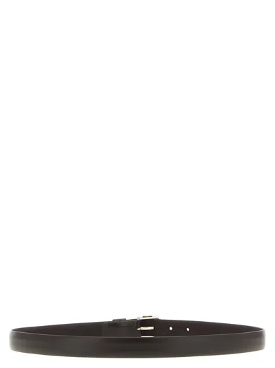 Zerbini Claudio Leather Belt In Black