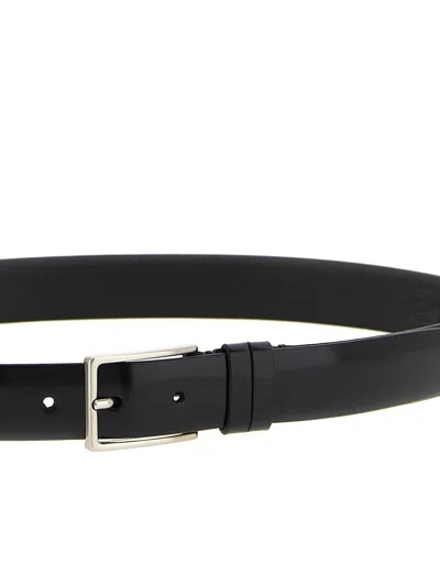 Zerbini Claudio Leather Belt In Black